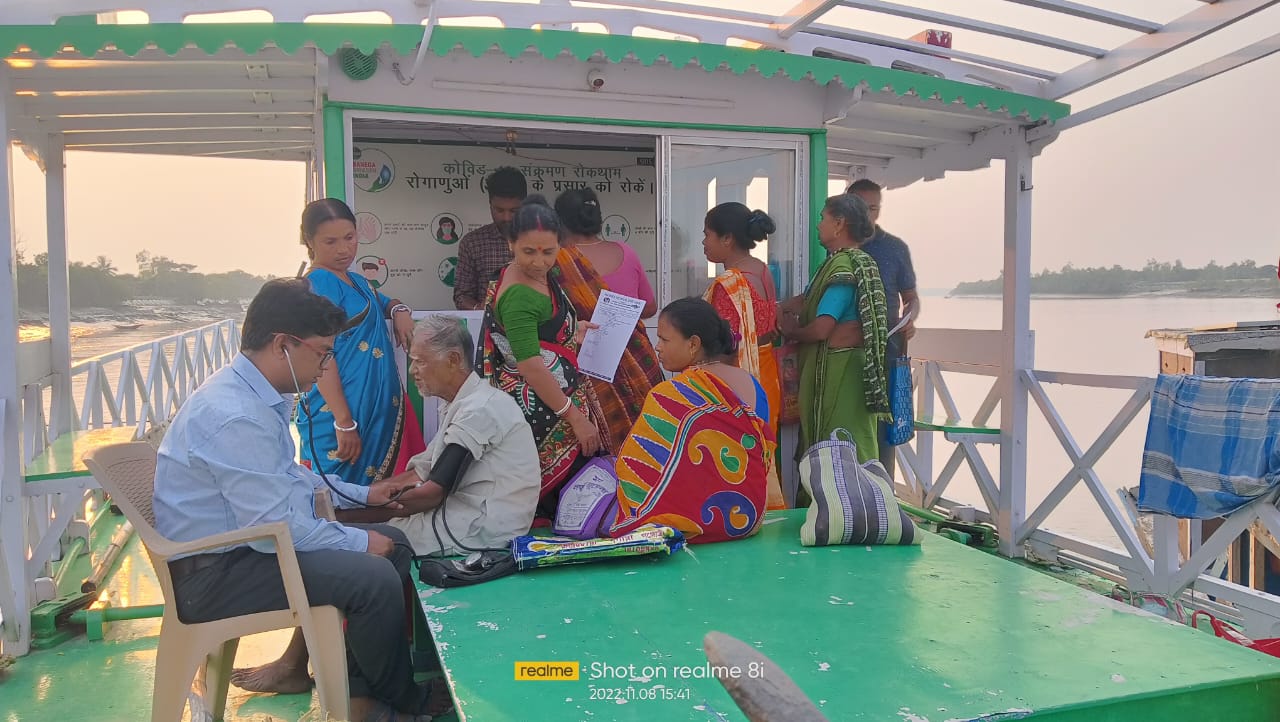 Patients across 30 islands of the Sundarbans are treated by the doctors onboard the boat clinic.