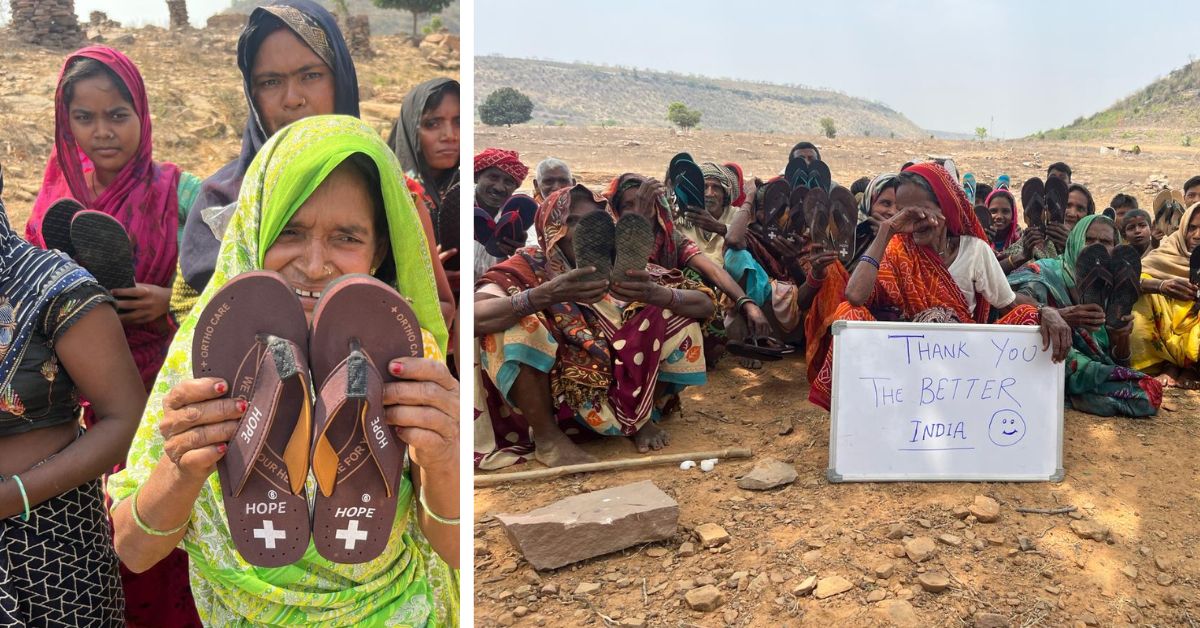 The campaign helped the labourers in Mirzapur get a pair of slippers to brave the scorching heat