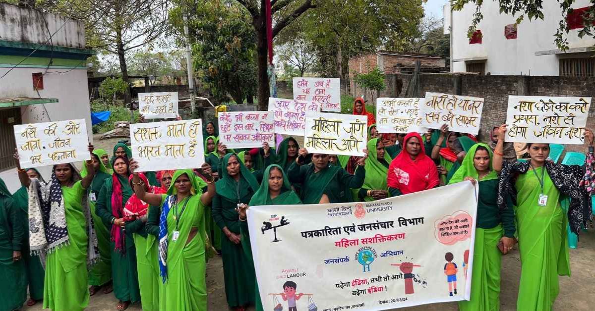 The women of the Green Army aim to bring change in the villages of Uttar Pradesh through various awareness initiatives 