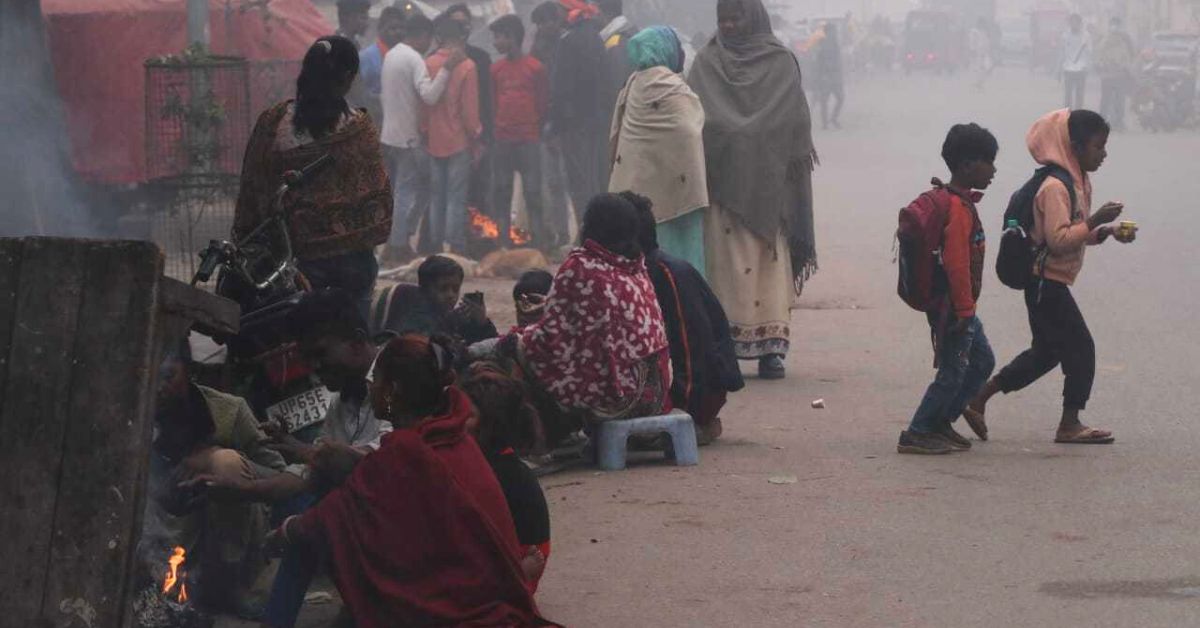 The temperatures are dipping in Varanasi, posing a problem for the locals especially the homeless people on the ghats 