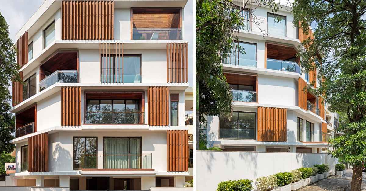 The Mehra Residence in Delhi has been constructed using acetylated wood which lends anti-fungal properties to the structure, Picture source: Vijay Dahiya