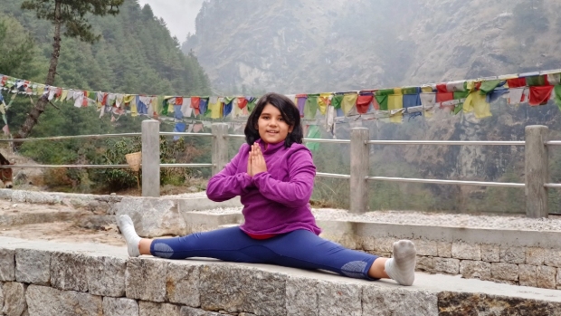 Samya Maulik, the 12-year-old has her interests in yoga, trekking, and weight lifting.