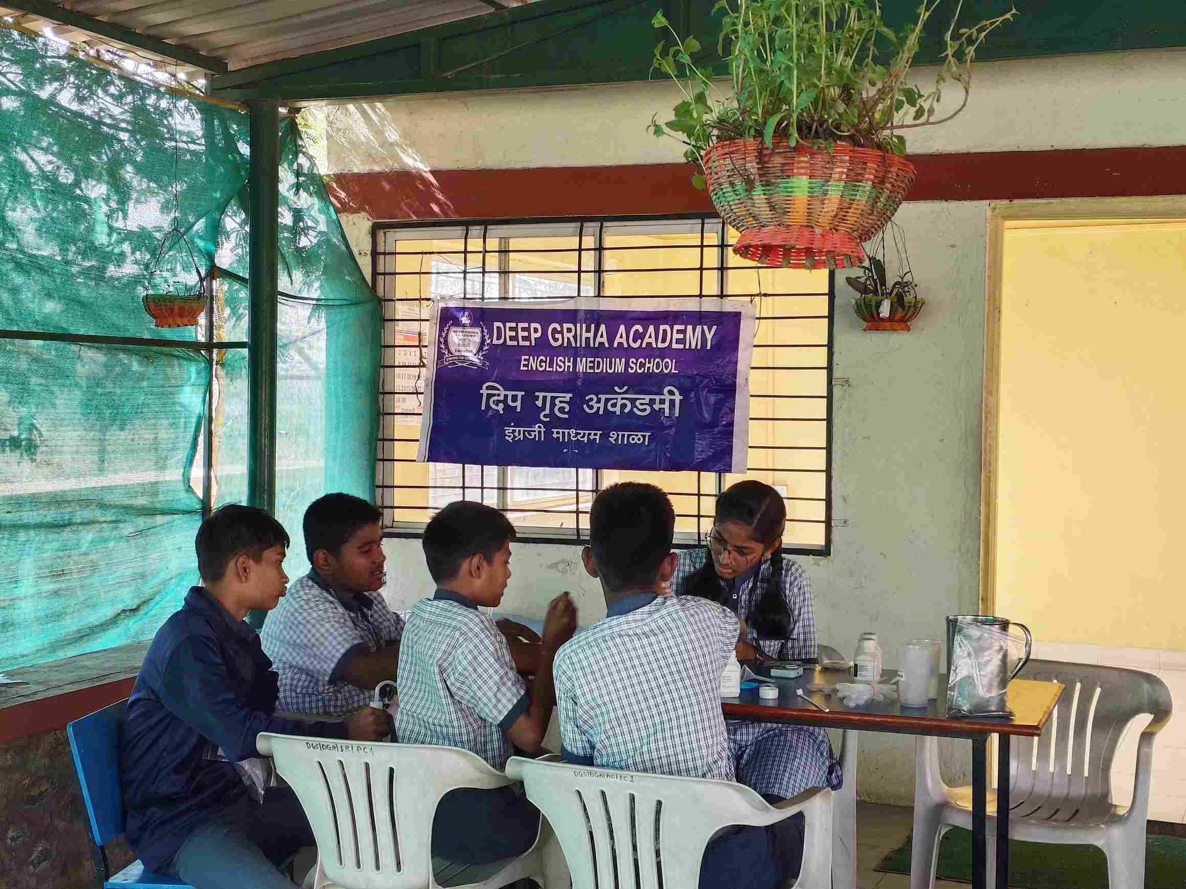 Deep Griha Academy teaches about soil health to students of Classes 7 and 8