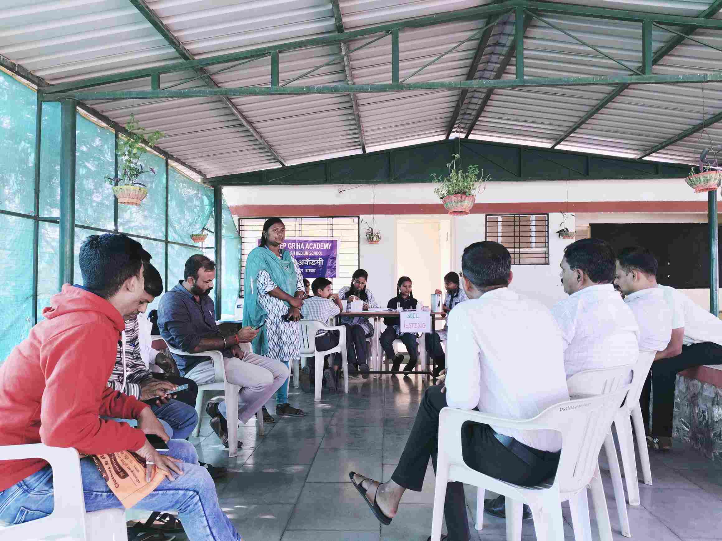 Around 15 farmers were invited to the soil testing initiative