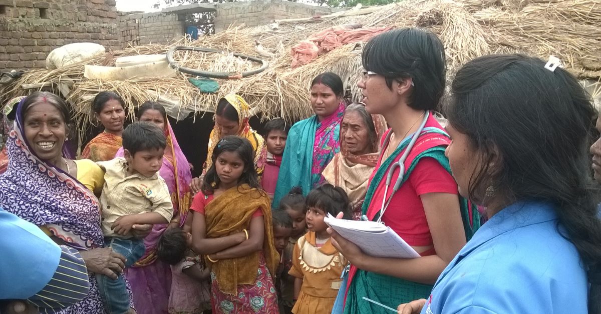 Dr Taru Jindal went to the village homes in Bihar, offering health checkups to pregnant women 