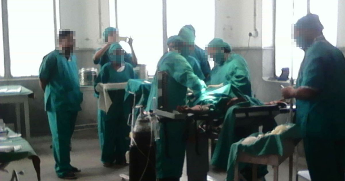 Dr Taru ensured that medical protocols were implemented in the Motihari District Hospital and that everyone present in the Operation Theatre wore scrubs