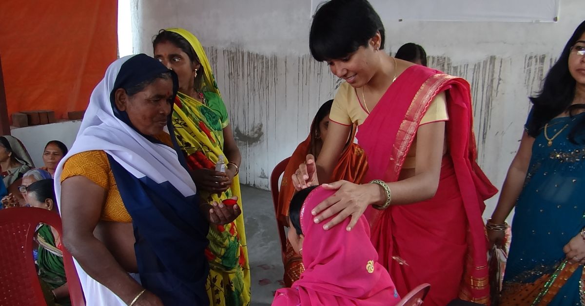 Community baby showers were conducted for the pregnant women in Motihari and Masarhi to spread awareness about maternal health 