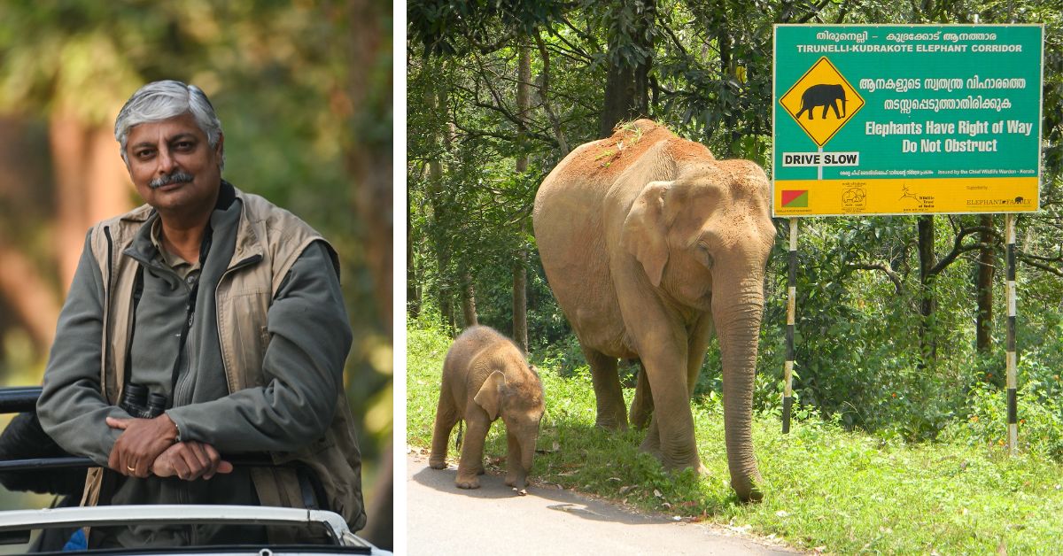 Vivek Menon has been instrumental in creating elephant corridors that will help urban life and wildlife coexist