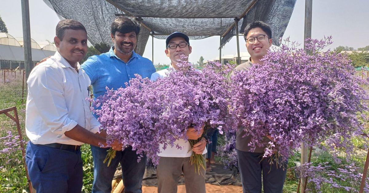 Through hard work, Srikanth built a successful flower farm