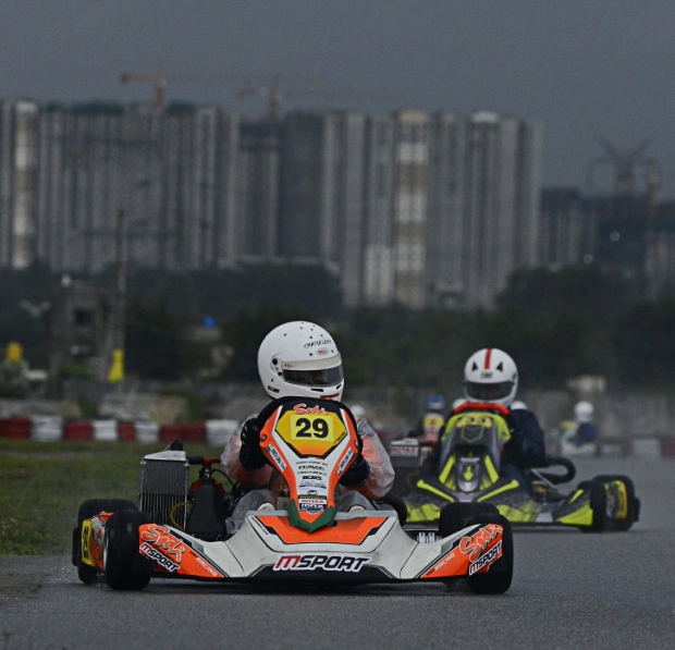 Shriya on the race track