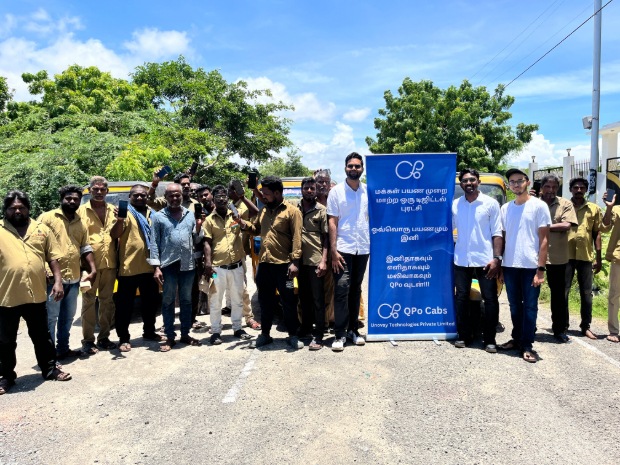 QPo team along with the share auto drivers