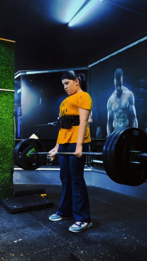 Samya can deadlift 85 kgs and aims to compete in the Olympics.