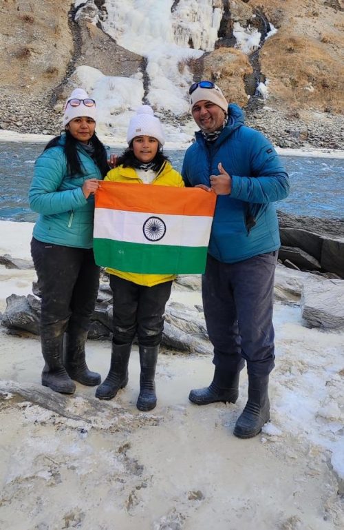 Samya's parents has been supportive in her trekking journey. 