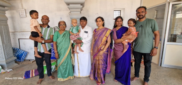 Kokila along with her family.