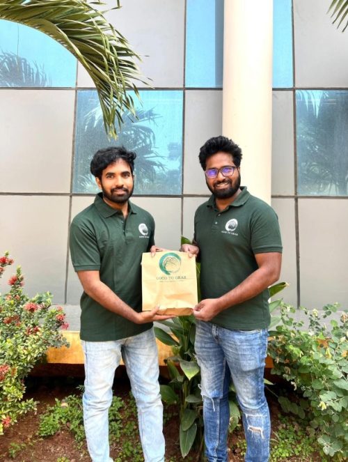 Srikanth Reddy Anugu and Sai Kishore, the founders of Good to Grab