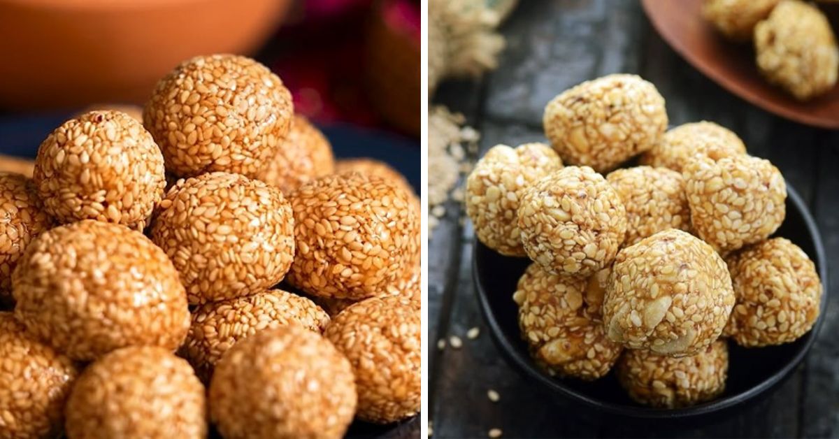 Til laddoos are a characteristic feature during Makar Sankranti,