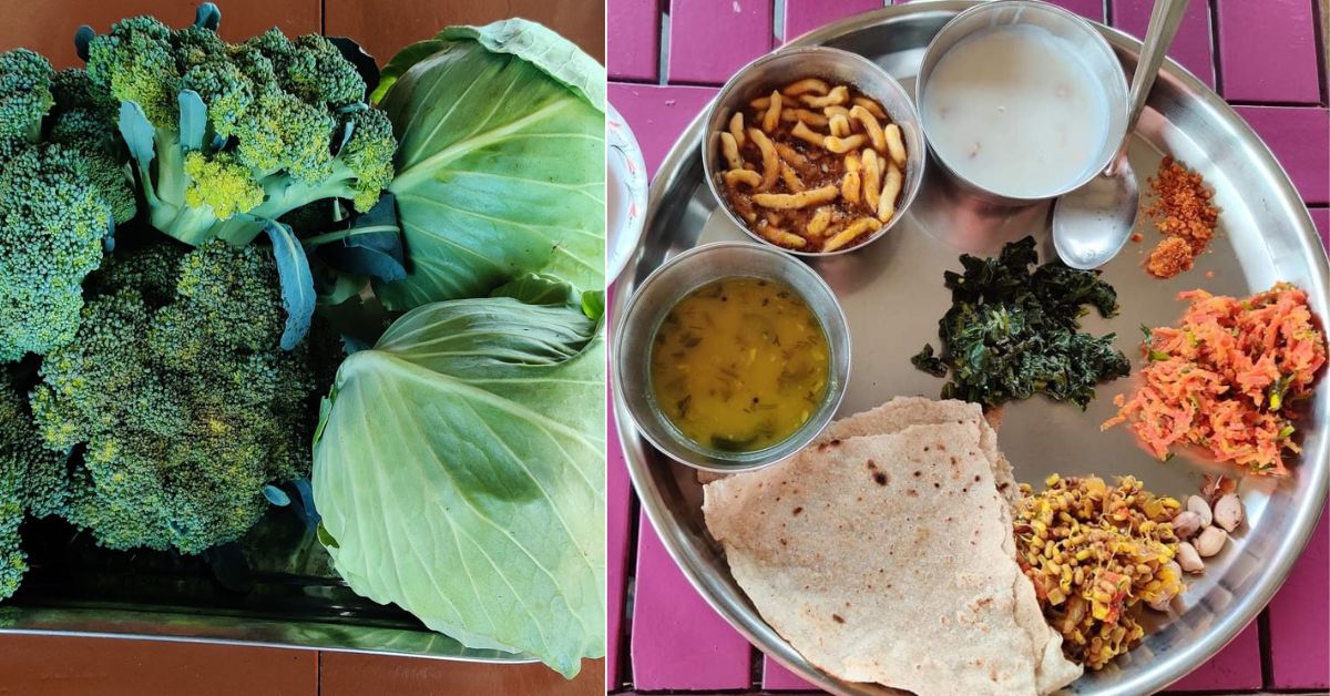 The couple grows a variety of vegetables to relish organic meals.