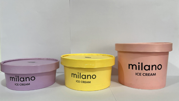 Aecoz packaging in Milano Ice cream.