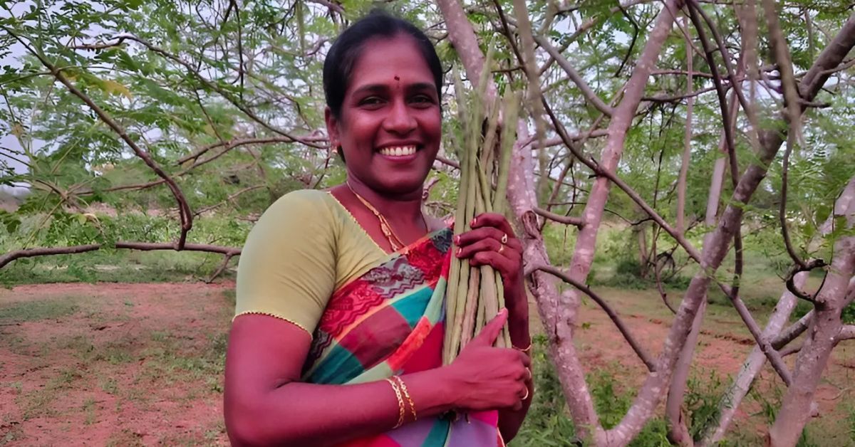 Ponnarasi had been cultivating Moringa before but did not know about converting it into high-demand products.