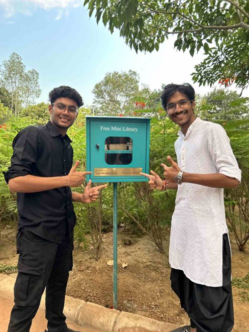 People either donate books or money to install the mini-libraries in public places