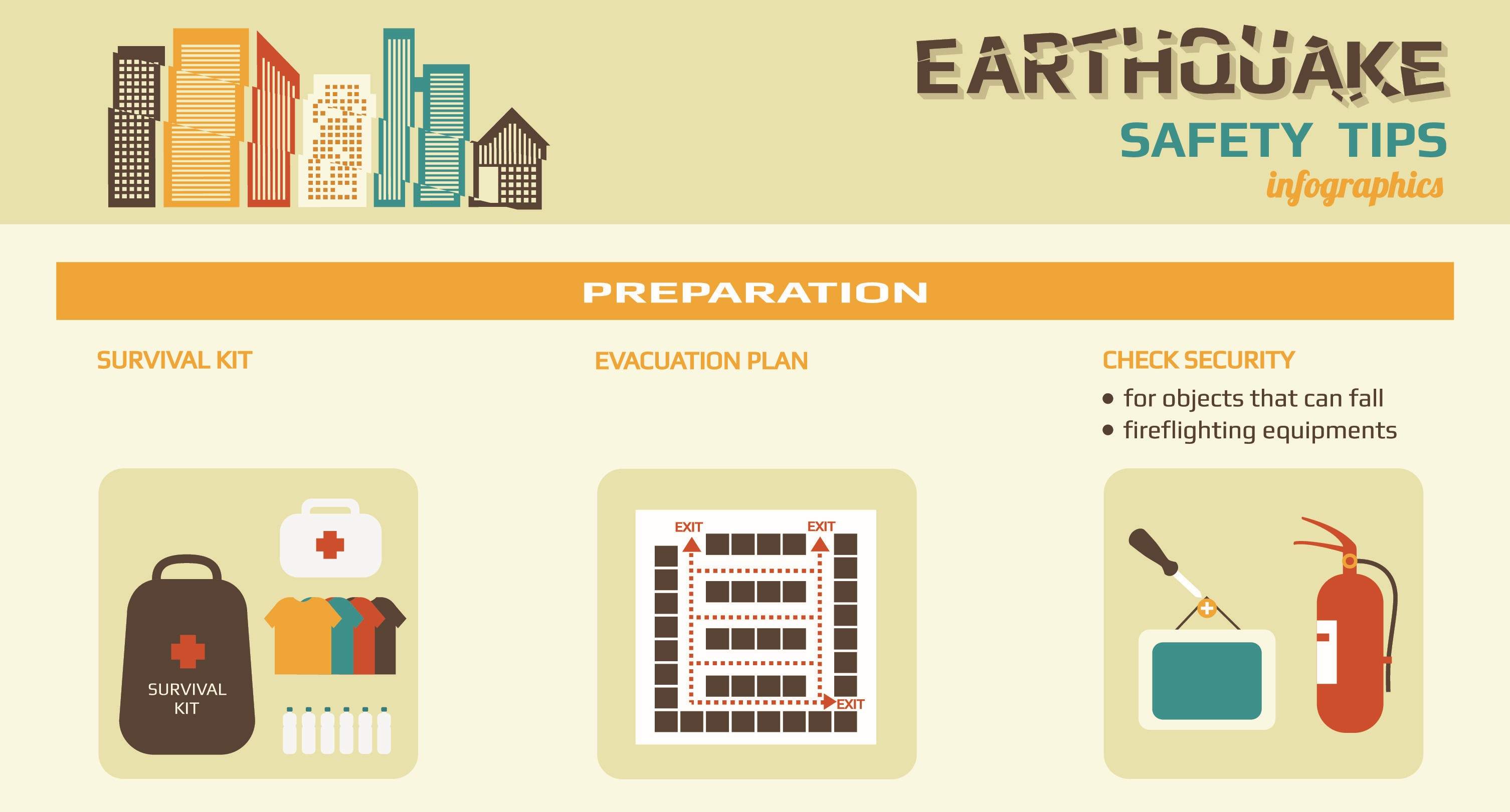 precaution before an earthquake