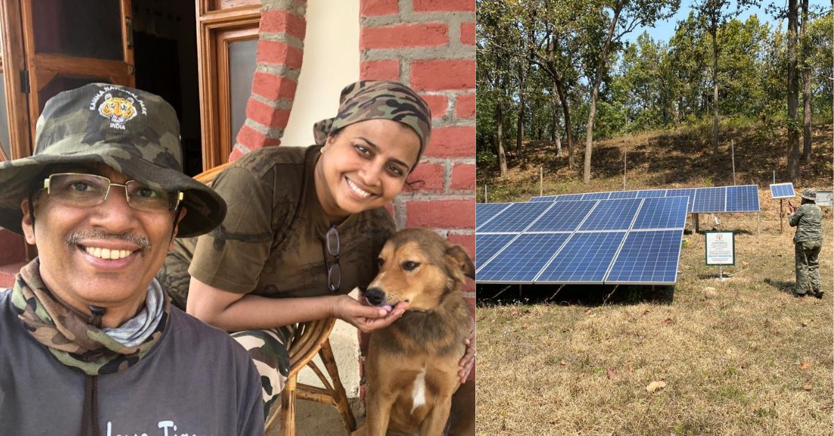 Dr Sarita and Dr PV Subramaniam have devoted themselves to provide water for wildlife using solar pumps.