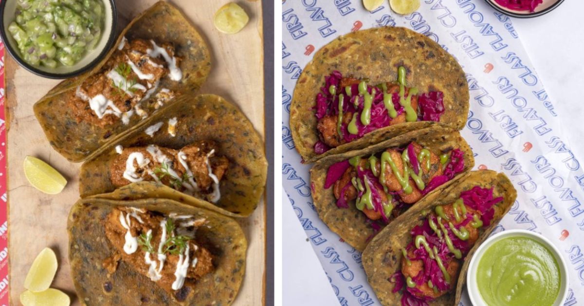 The puled pork theplas and the pork shoulder vindaloo taco are some of the menu favourites at The Bombay Canteen