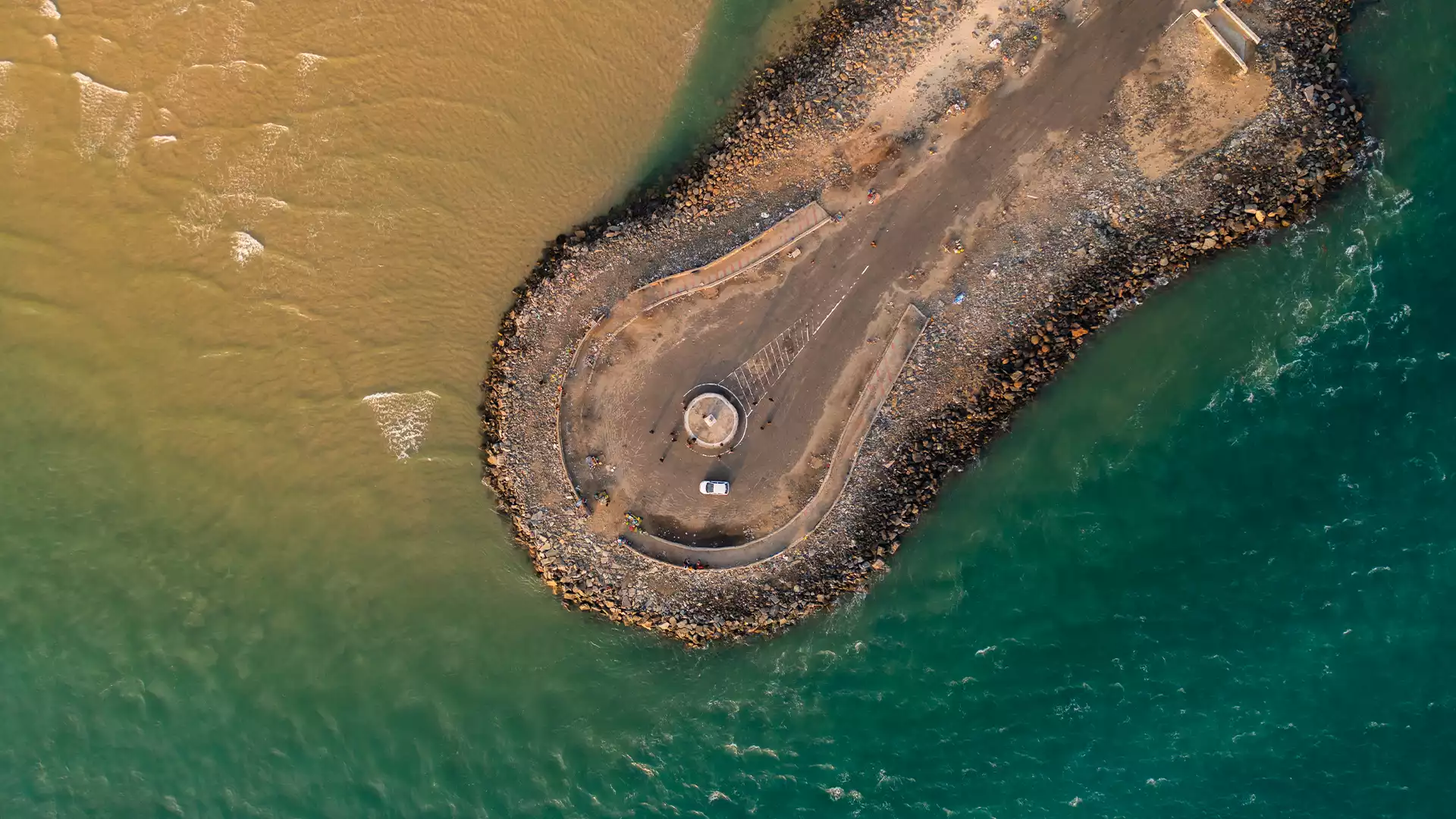 Dhanushkodi Island is known for its desolate and hauntingly beautiful landscape