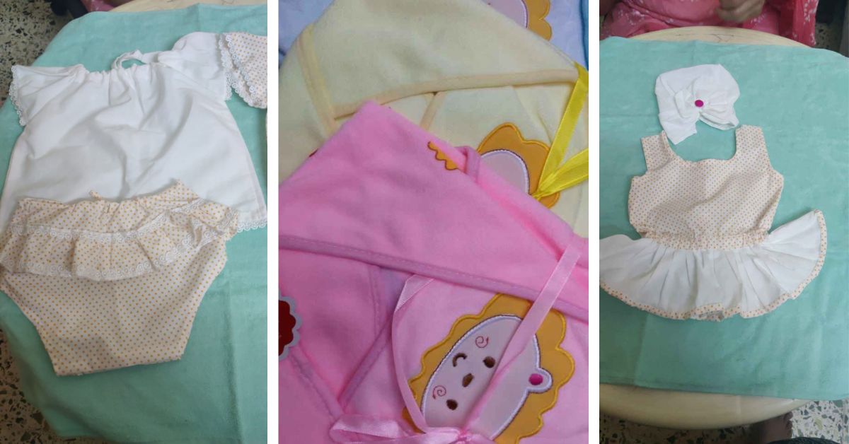 elderly woman business baby clothing India