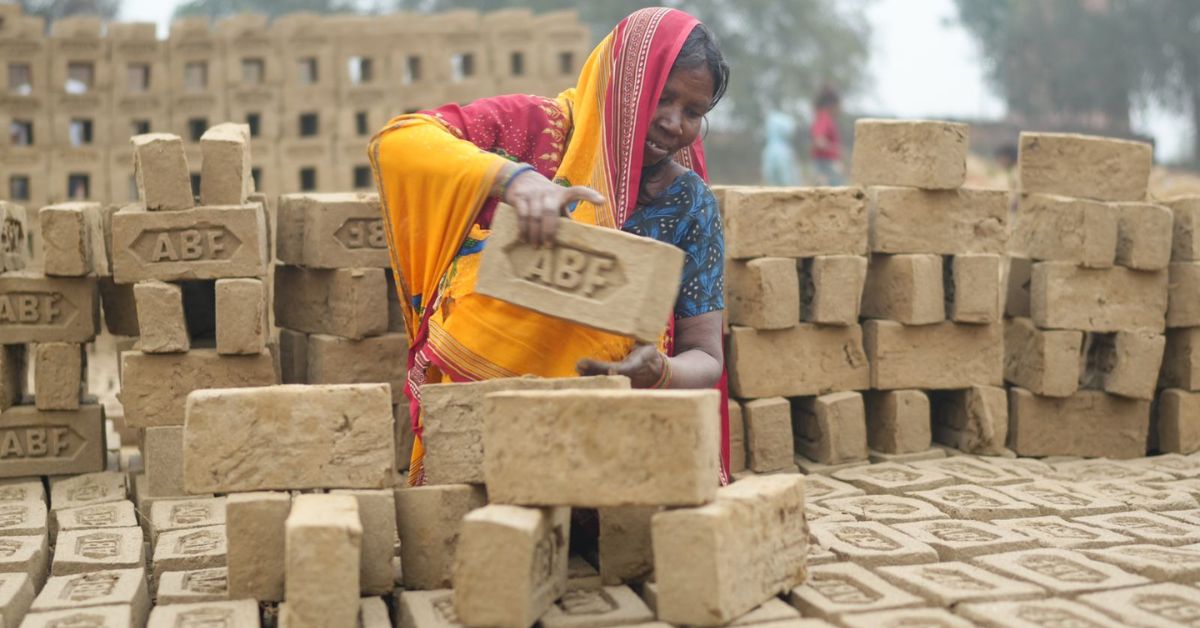Munni is one among the daily wage labourers who work at the brick kiln in Uttar Pradesh