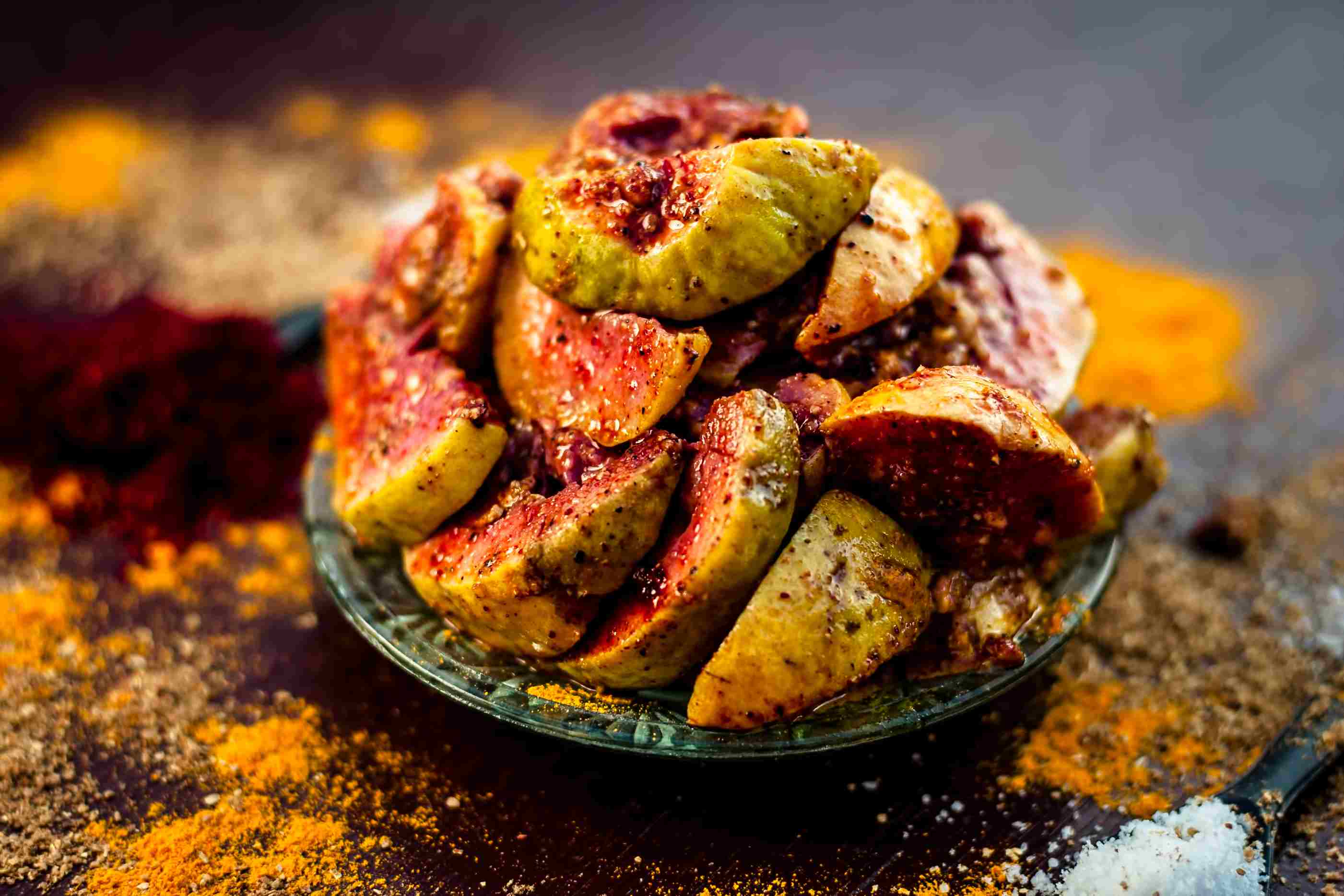 Shyamlata believed in pickle making to be an art. Pickle making started with purchasing the best spices, sorting, sun-drying, and then hand-pounding them to perfection