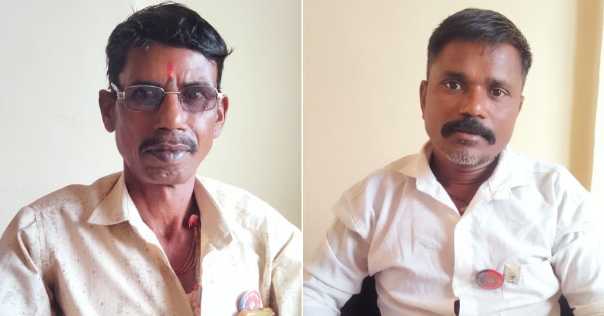 Among Tanveer's beneficiaries are Sonu Shitaram Jadhav (left) and Sanjay Gopinath Pawar (right).