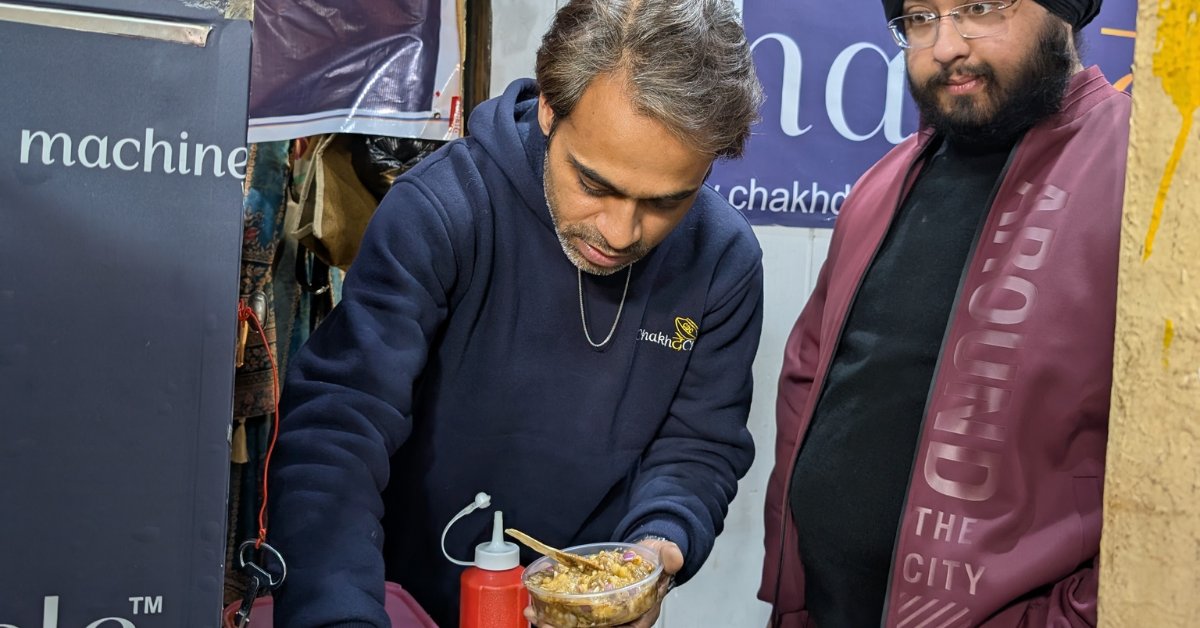 Sagar spent countless hours on research and reading to build the perfect chhole kulche vending machine