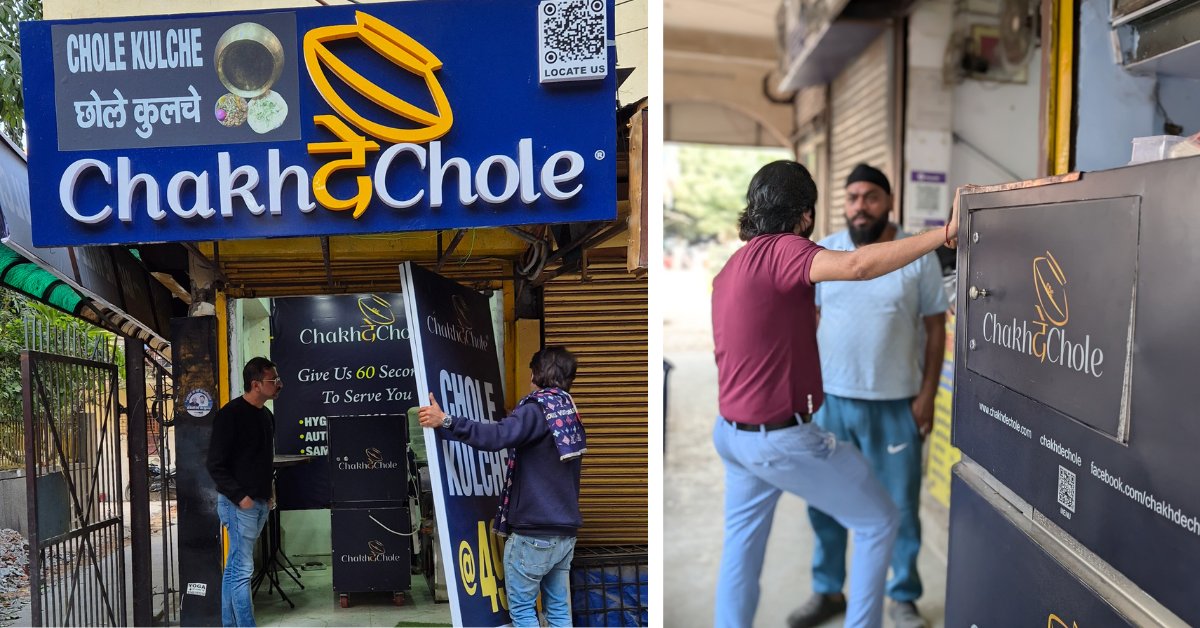 After months of trial and error, Sagar finally built the right chhole kulche vending machine in November