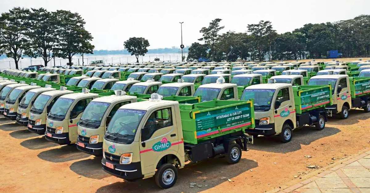 Small vehicles, known locally as 'swachh autos', deliver waste collected from households; Picture source: Mint