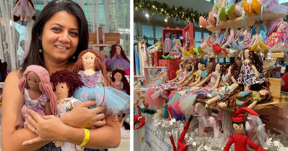 Veena gets most of the inspiration and creativity for her dolls from her daughter