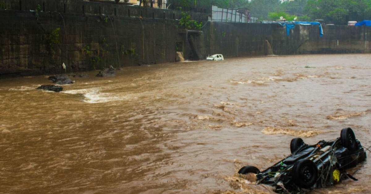Blocking natural drainage routes is another major reason behind floods during monsoon; Picture source: Citizen Matters