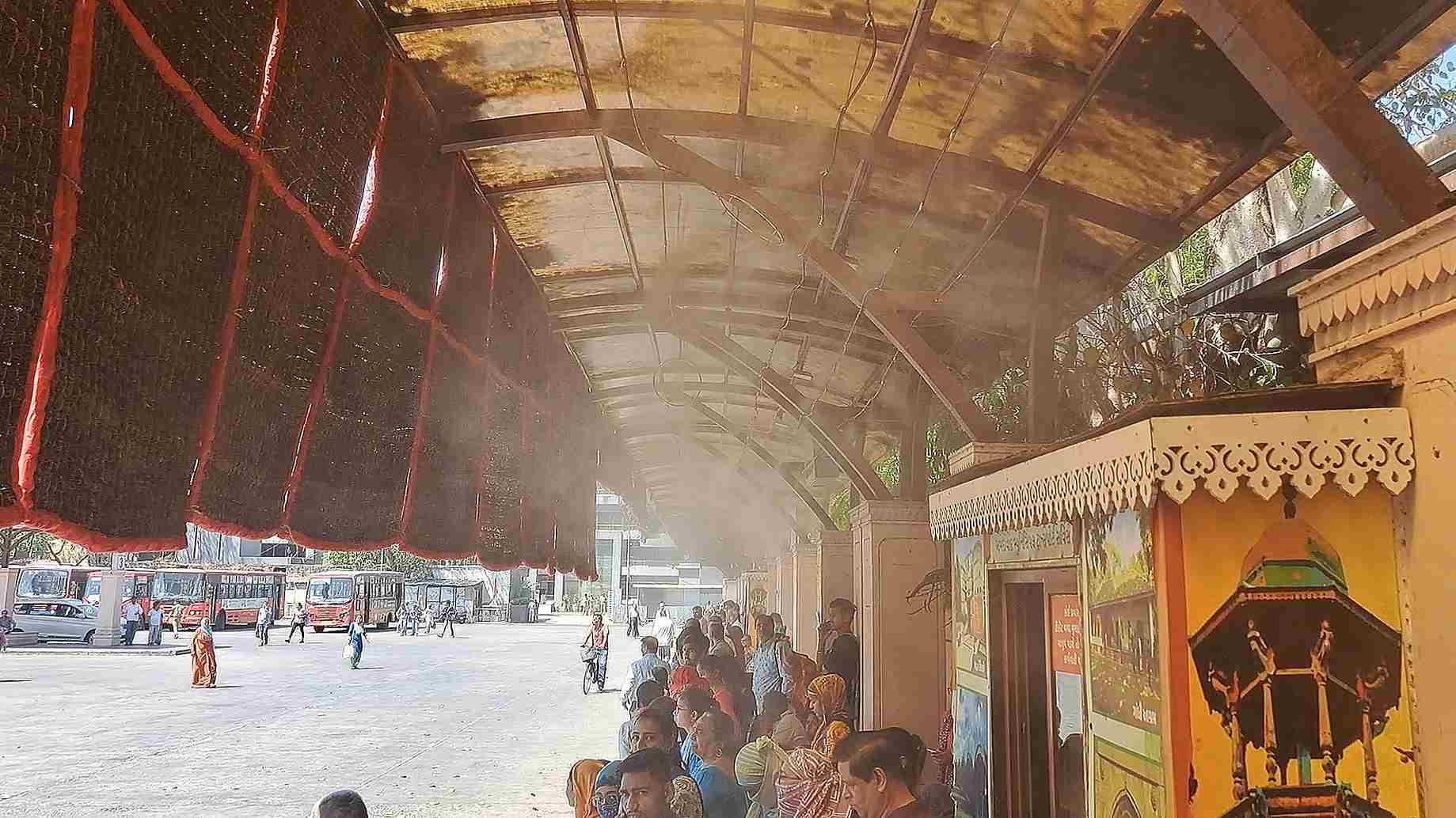 Another innovative initiative aimed at Launched in March 2025 at Lal Darwaja, Ahmedabad’s Cool Bus Stop pilot combats heat with climate-friendly design and MHT's support.