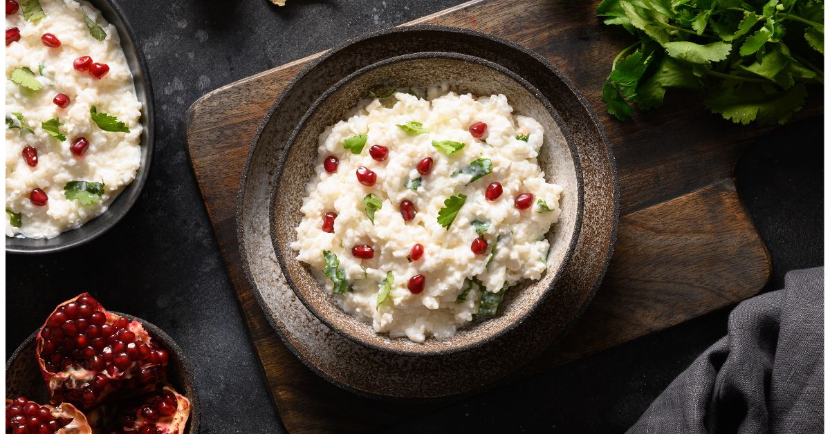 Curd rice not only cools your body down but cools your soul as well.
