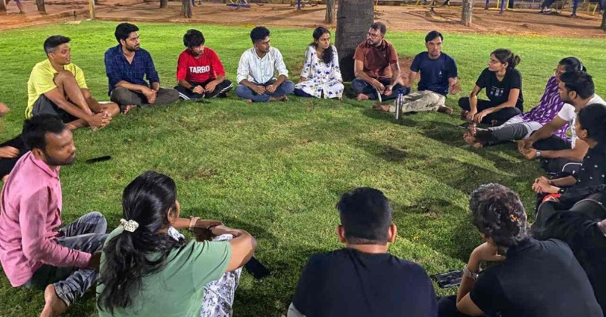 Beyond academics, fellows engage in yoga and self-reflection exercises in the fellowships
