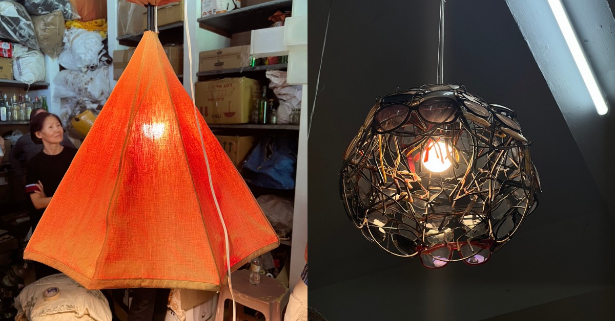 OK Upcycling Studio converts casually discarded items like sunglasses into lamps or other artsy pieces with utility.
