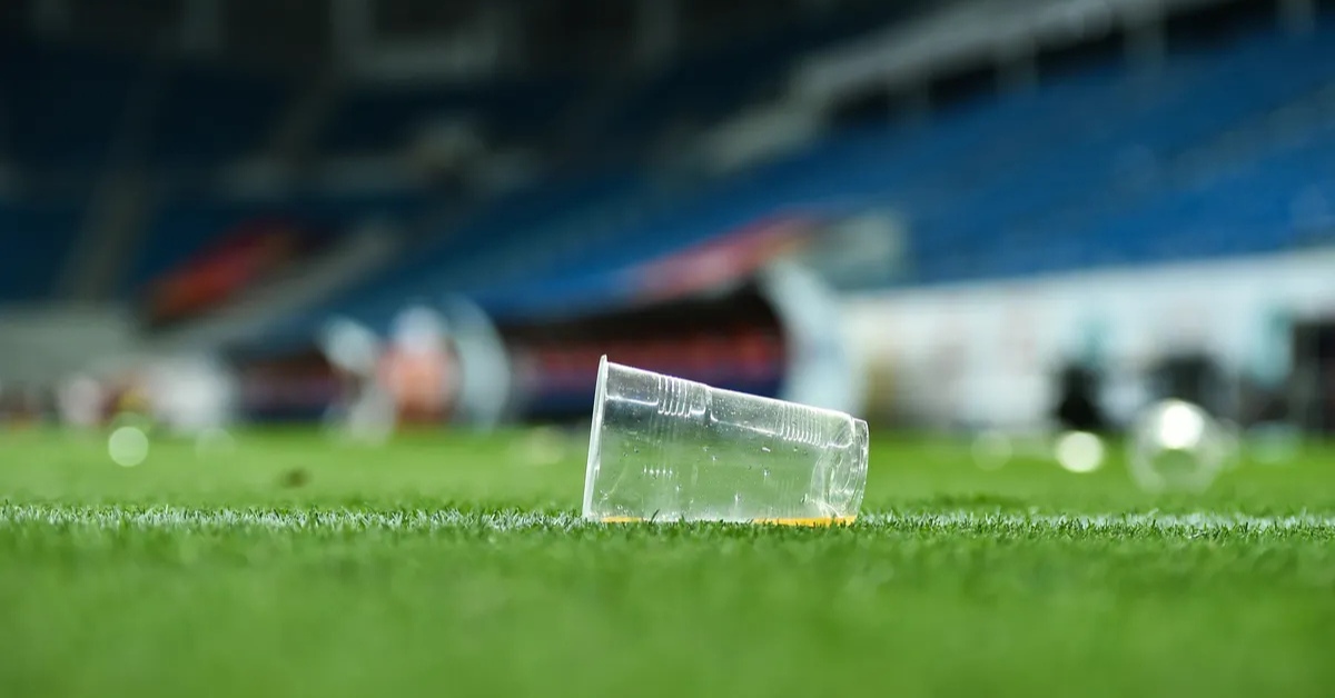 Each IPL match draws thousands of spectators, and with them comes an avalanche of waste; Picture source: Packaging Dive