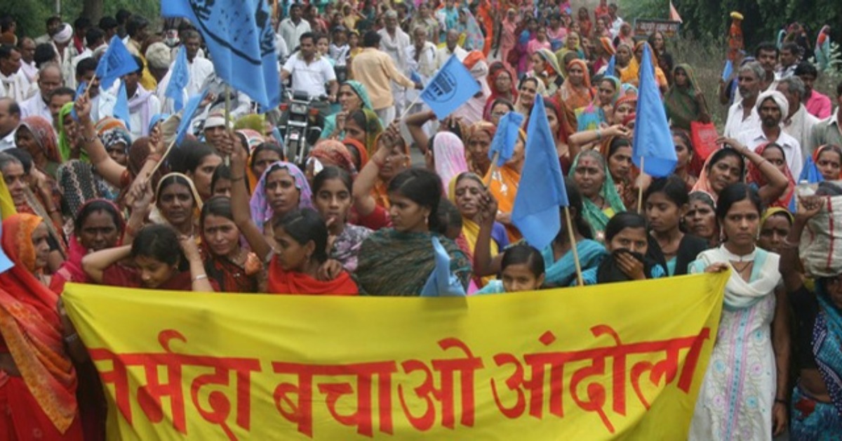 The Narmada Bachao Andolan began in the 1980s to resist large dams on the Narmada River and defend the rights of displaced communities.
