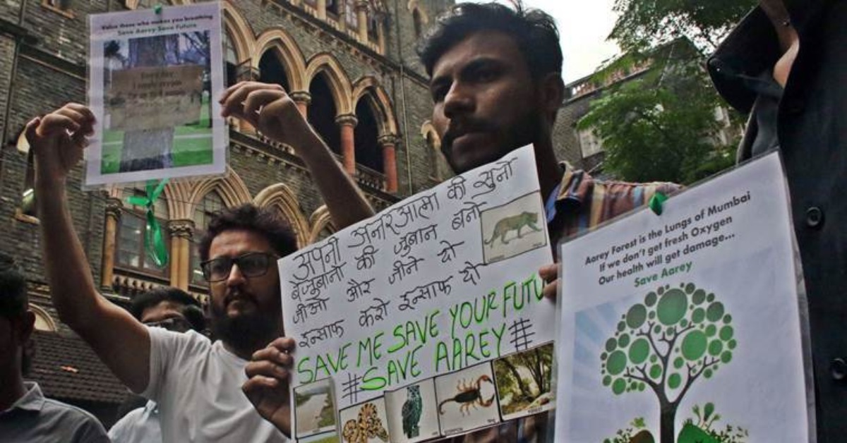 The Aarey protests saw Mumbai residents unite to save a vital green space from metro-related deforestation.