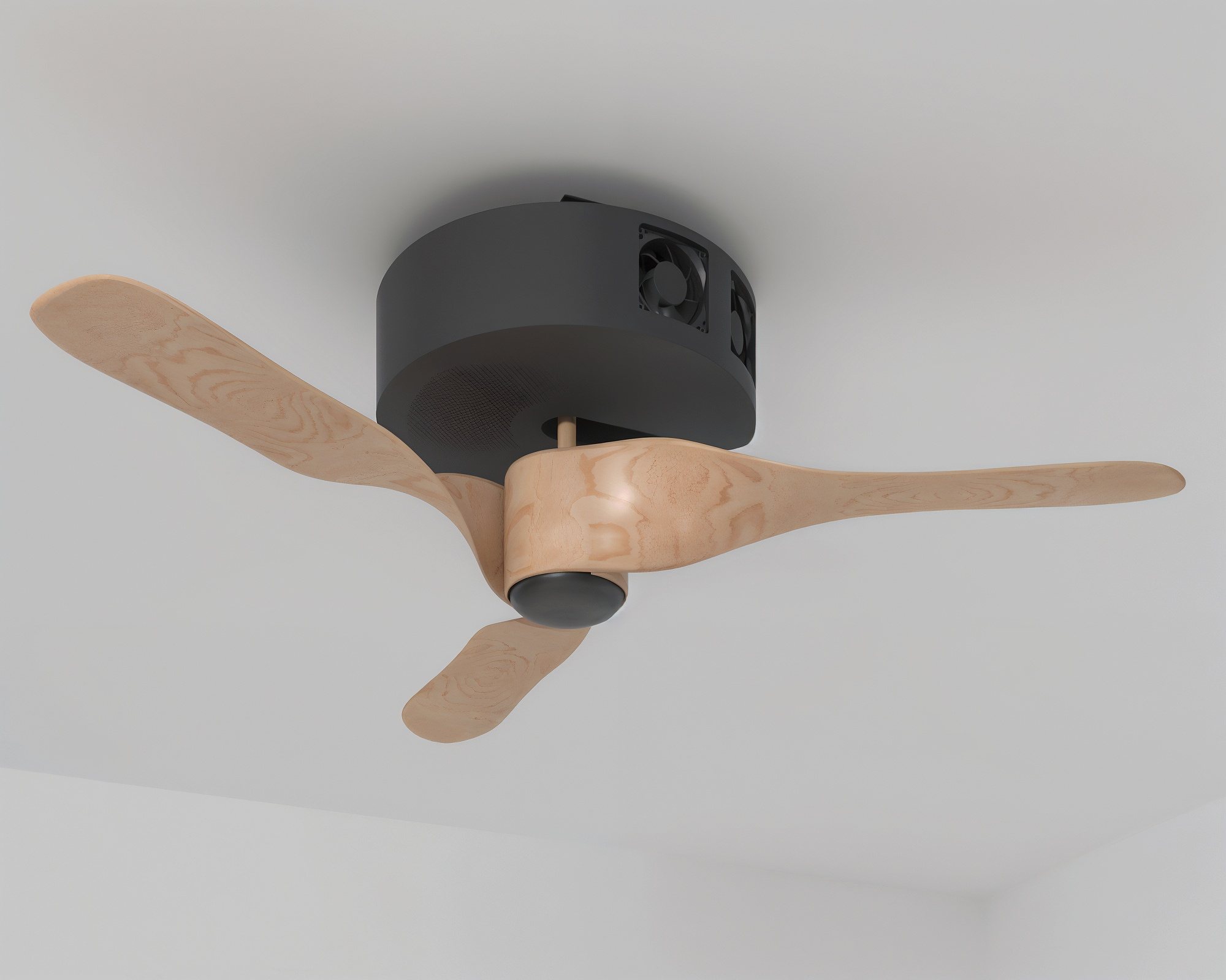 VAYU is a low-cost, personalised retrofit device that couples cooling and dehumidification through a desiccant wheel technology