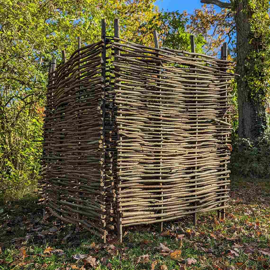 Bamboo baskets are excellent for aerating the compost; Picture source: Woven Wood