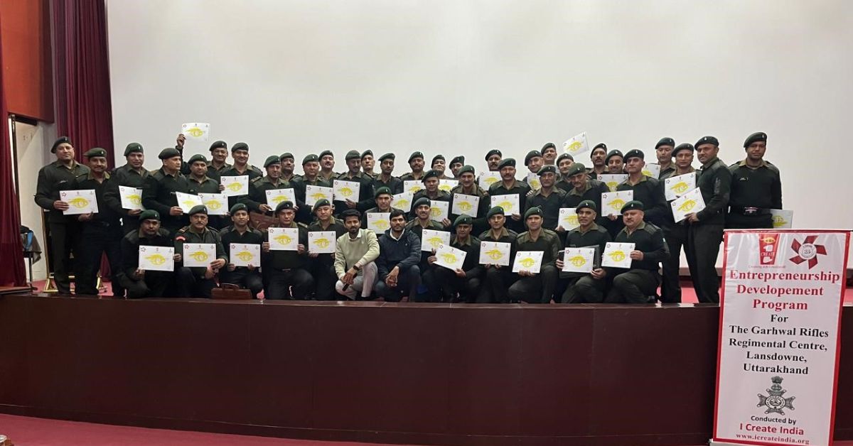 I Create India empowers army veterans to start their own businesses and thus reclaim their agency 