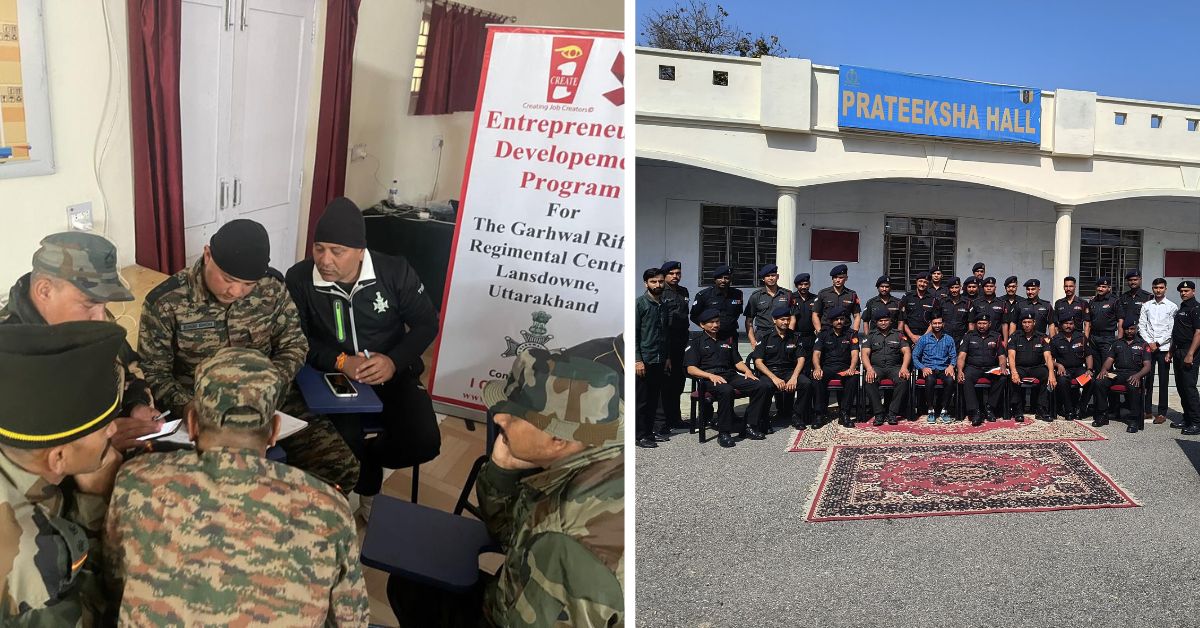 The army veterans are mentored, given support with ideating a business, and also guided with the nuances of entrepreneurship  