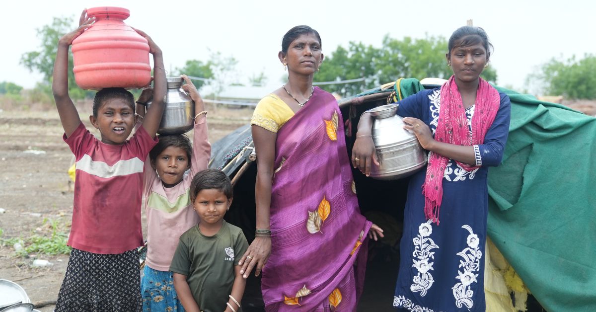 The people of Pachegaon are forced to work as migrant labourers in sugarcane fields across India despite having farming land 