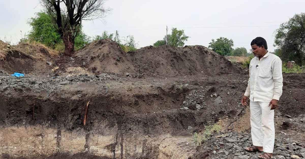 Asharam Govardhan Rathod is a farmer but has been a victim of the drought like conditions in Pachegaon 